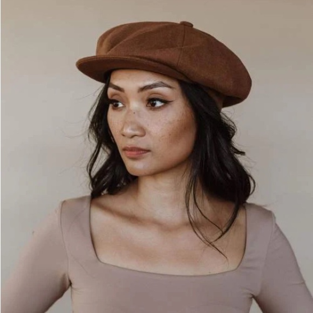 Canadian made, 100% wool Baker Boy hat.